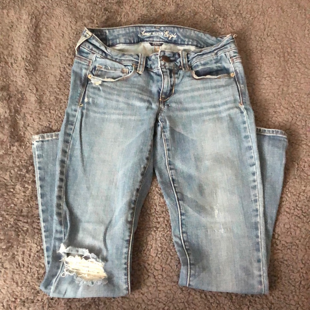 American Eagle sequin pocket short skinny kick